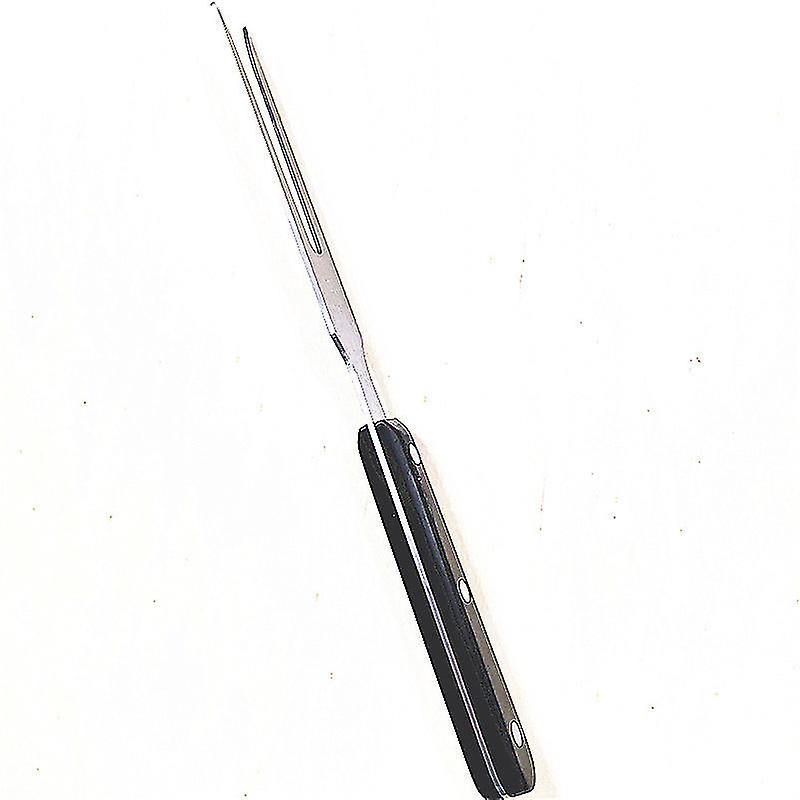 2pcs 10-inch Forged Cook's Fork Carving Fork Serving Grill Fork With Black Handle