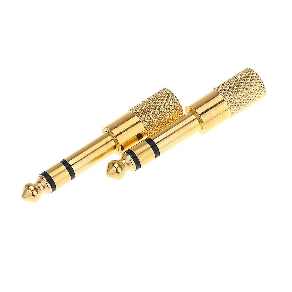 Pair Of Audio Jack Adapter Convertor Stereo Plug Socket