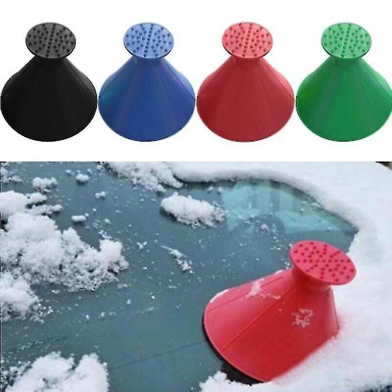 Magical Car Windshield Ice Snow Remover Scraper Tool Shaped Round Funnel Cone