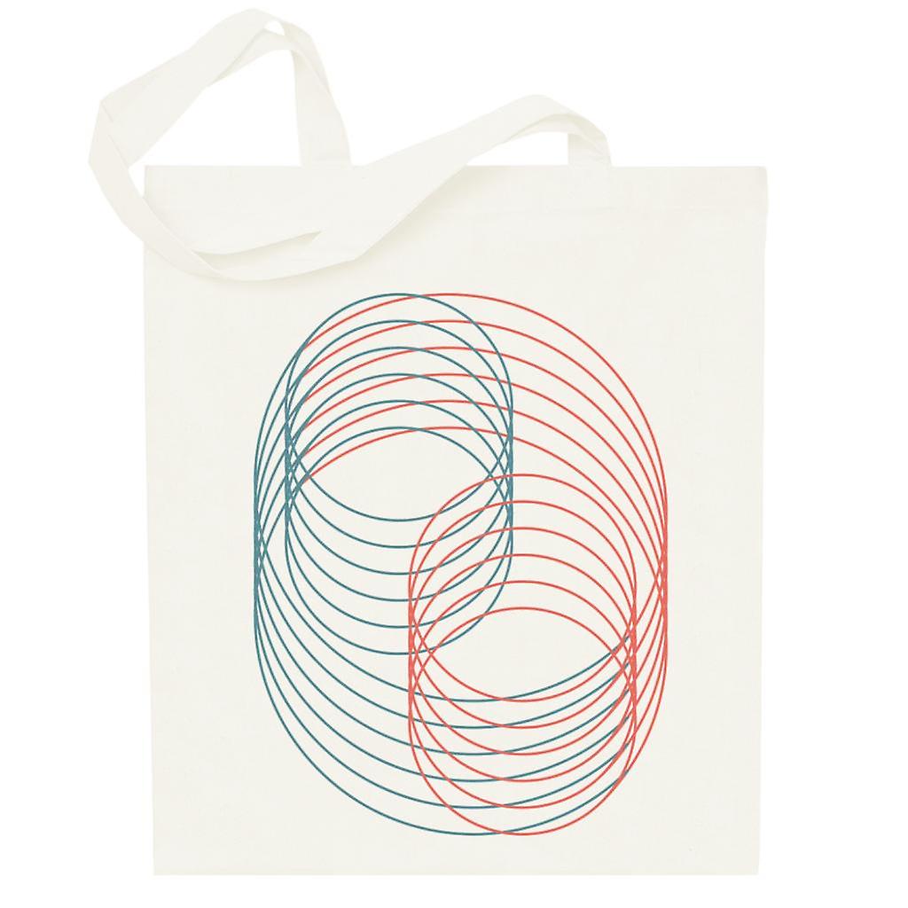 Geometric Shape Locked Circles Totebag