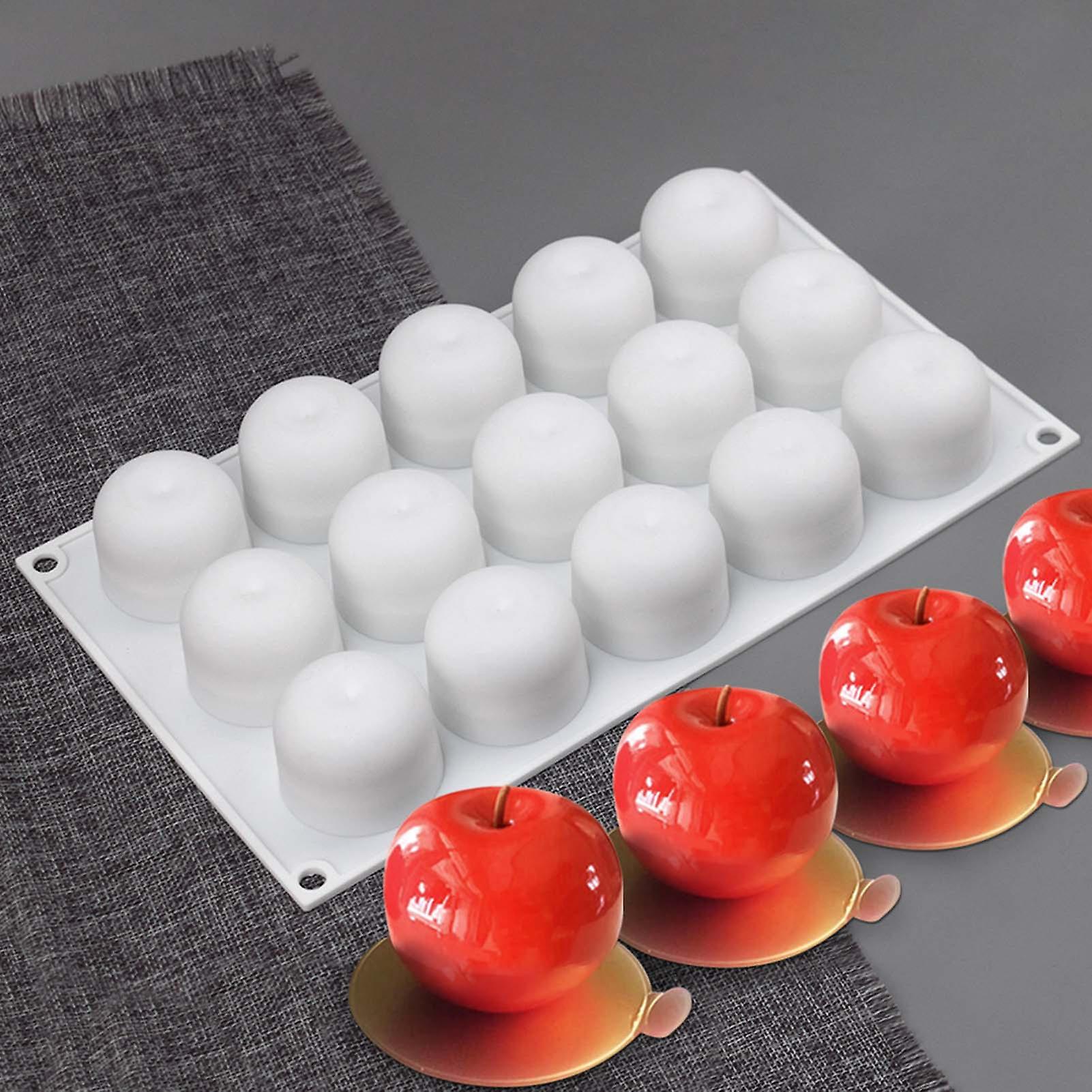 12/15 In A Row Diy Apple/cherry Shape Cake Pan Wear Resistant And Easy To Release Tray