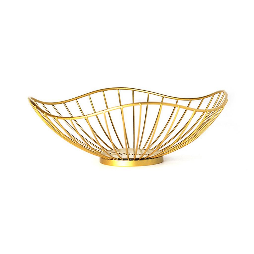 Metal Wire Storage Basket Holder Stand for Serving Candy Snack Vegetable Bread