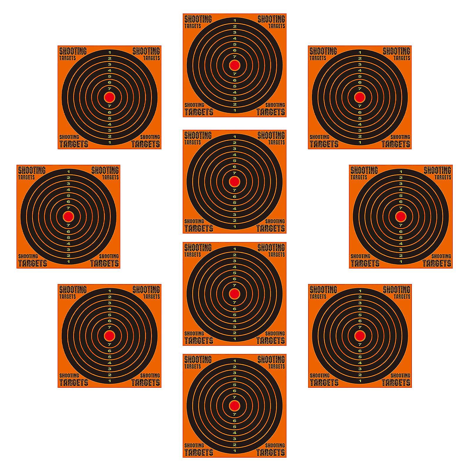 12-inch Splash Training Target Paper Precise Fluorescent Shooting Gun Target Paper Durable Shooting Target Paper With 10pcs For Shooting Tra