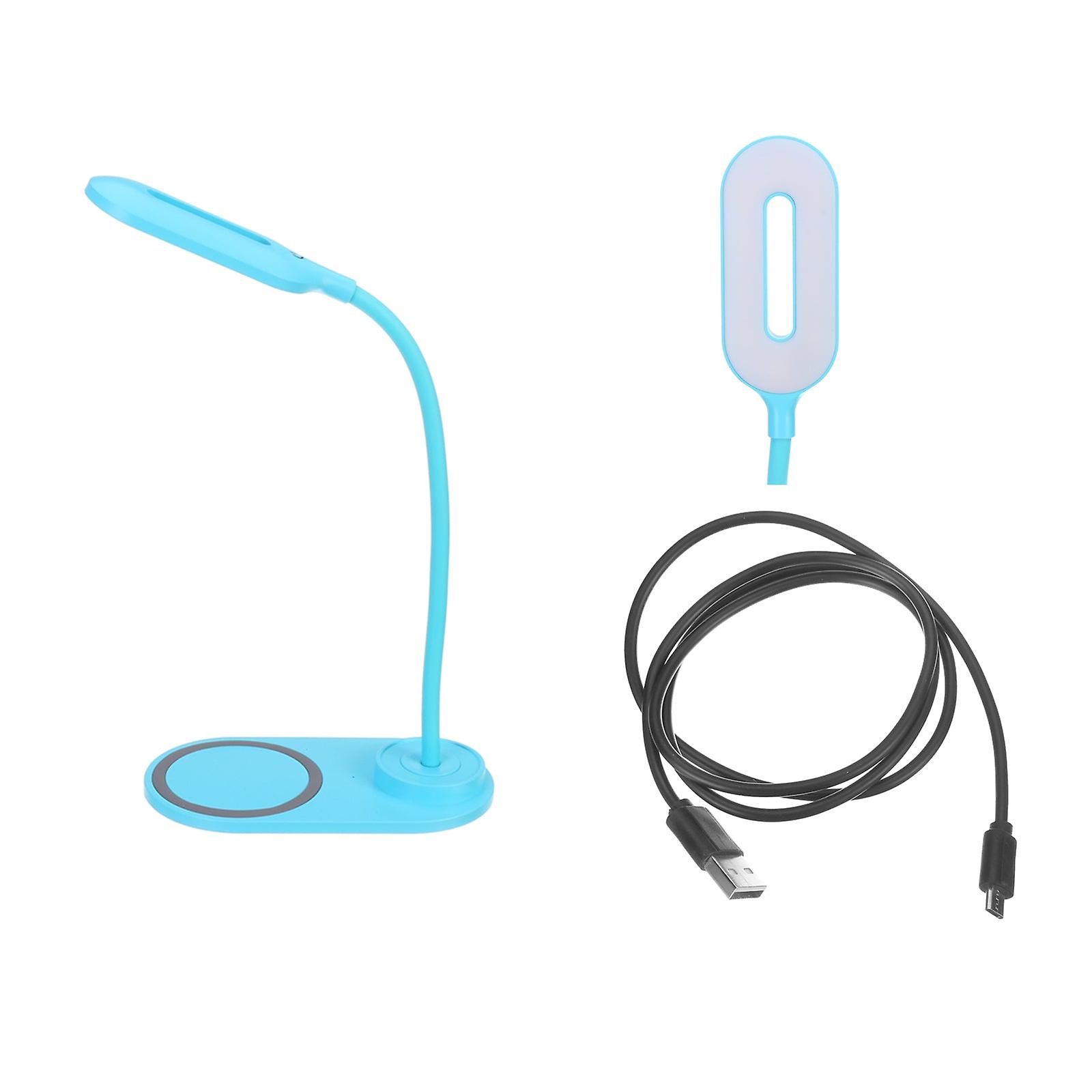 Qi Wireless Phone Charging Charger Usb Dimmable Led Study Table Desk Lamp Light