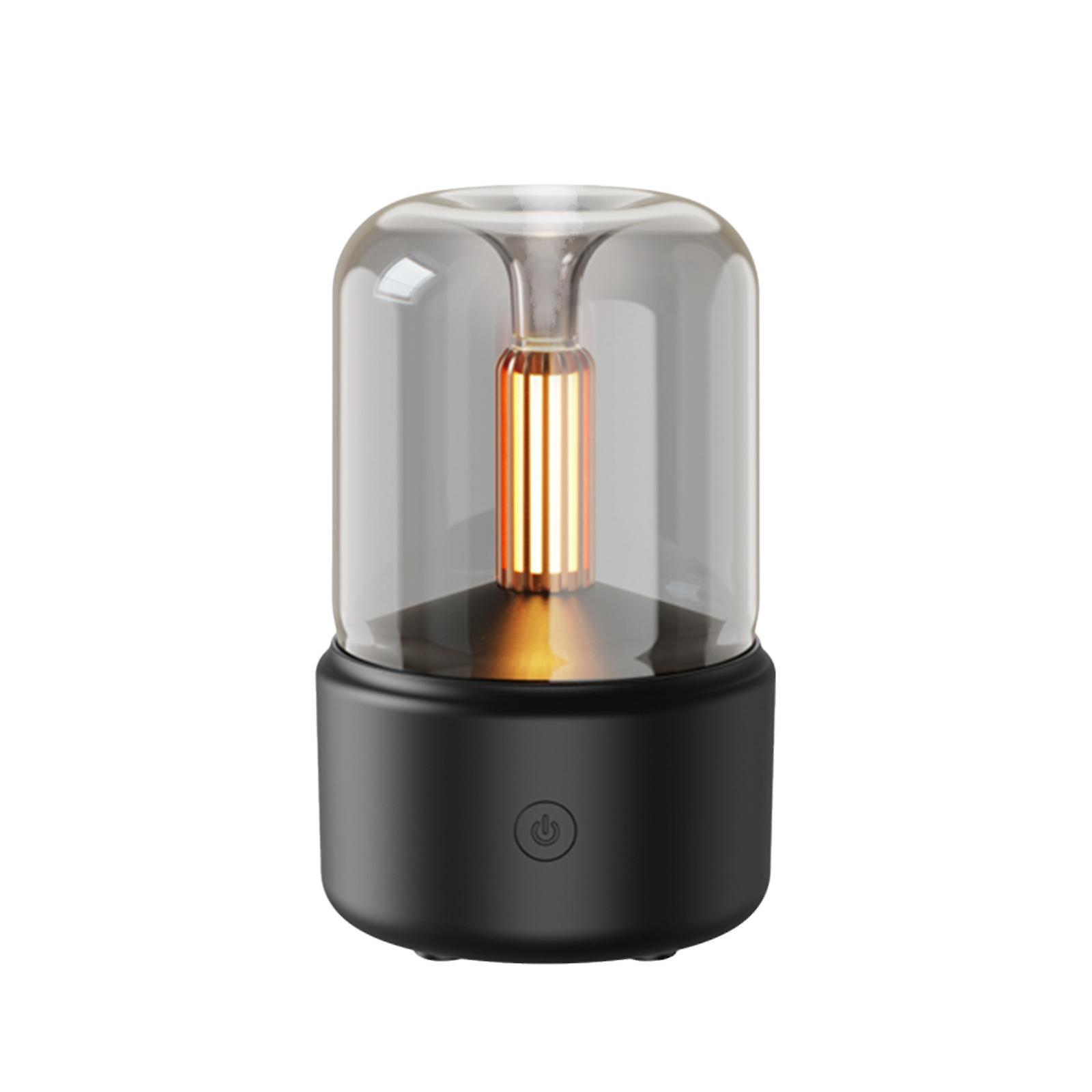 Candlelight Style Aroma Diffuser 120mL Mist Humidifier Warm White Night Light Quiet Essential Oil Diffuser Cool Mist Air Humidifier