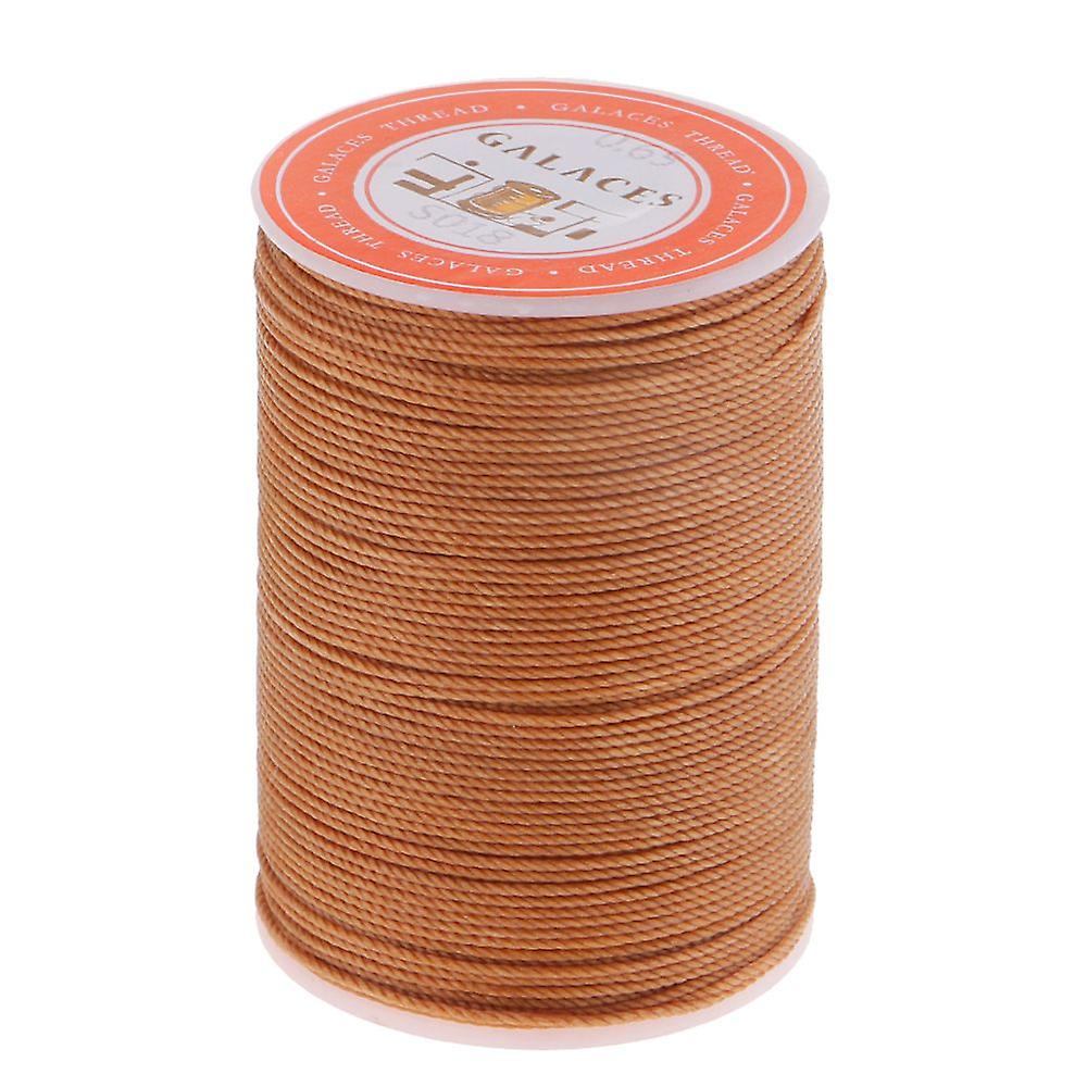 Leder genäht Wachs Polyesterfaden Faden Handgenäht Handwerk Braun
