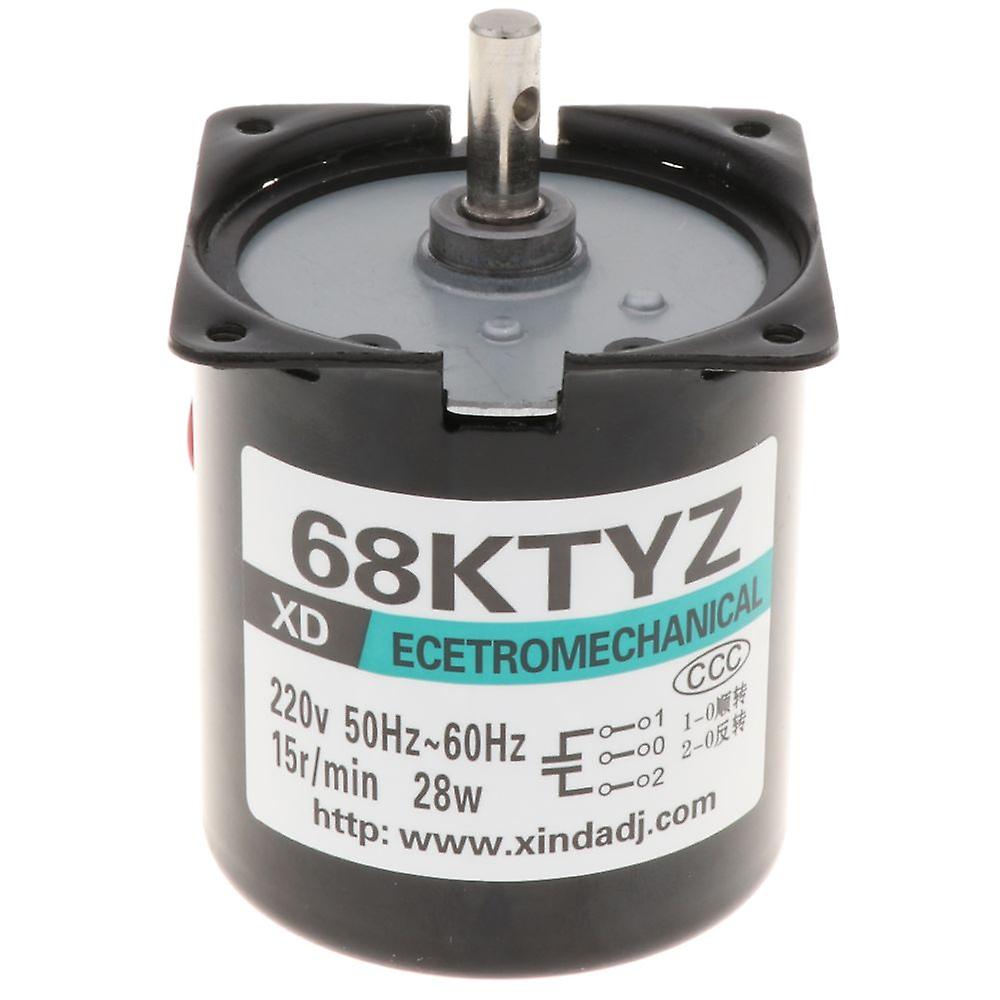 Ac 220v 28w Cw/ccw Micro Permanent Magnet Synchronous Motor Low Speed 10rpm