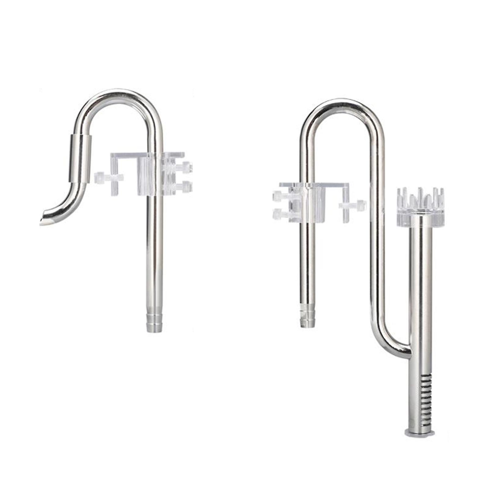 1 Ensemble Accessoires de filtre Rotatif Durable Robuste Pagode Interface Grille Entrée Purifier l’eau Débit réglable Acier inoxydable Filtre Accessoires Fish Tan
