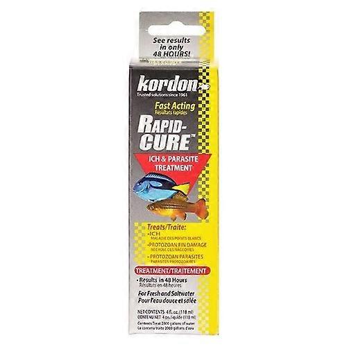 Kordon Rapid Cure Ich & Parasite Treatment, 4 oz - (Treats 2,000 Gallons) (Pack of 1)