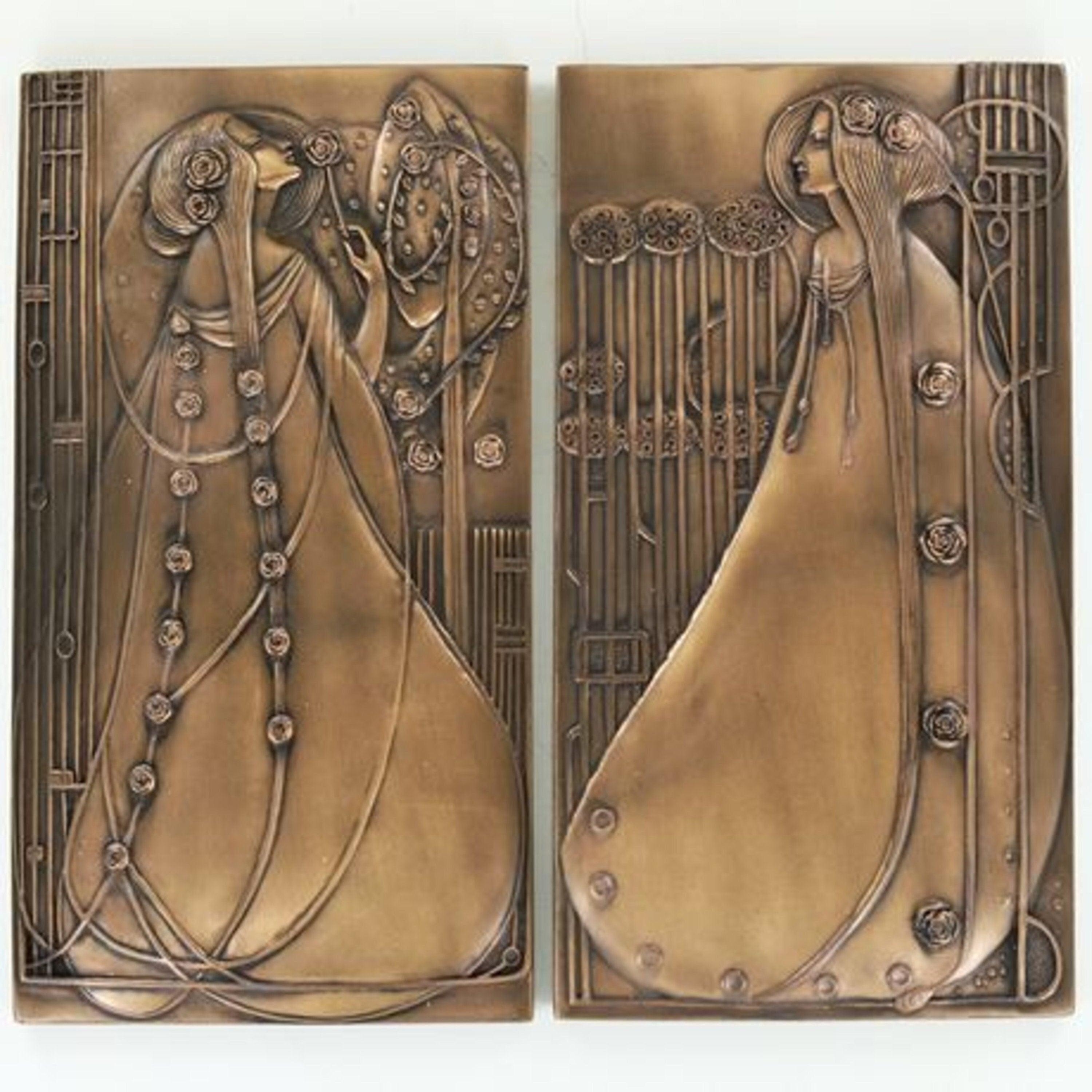 2 Mackintoch Style Decorative Plaques