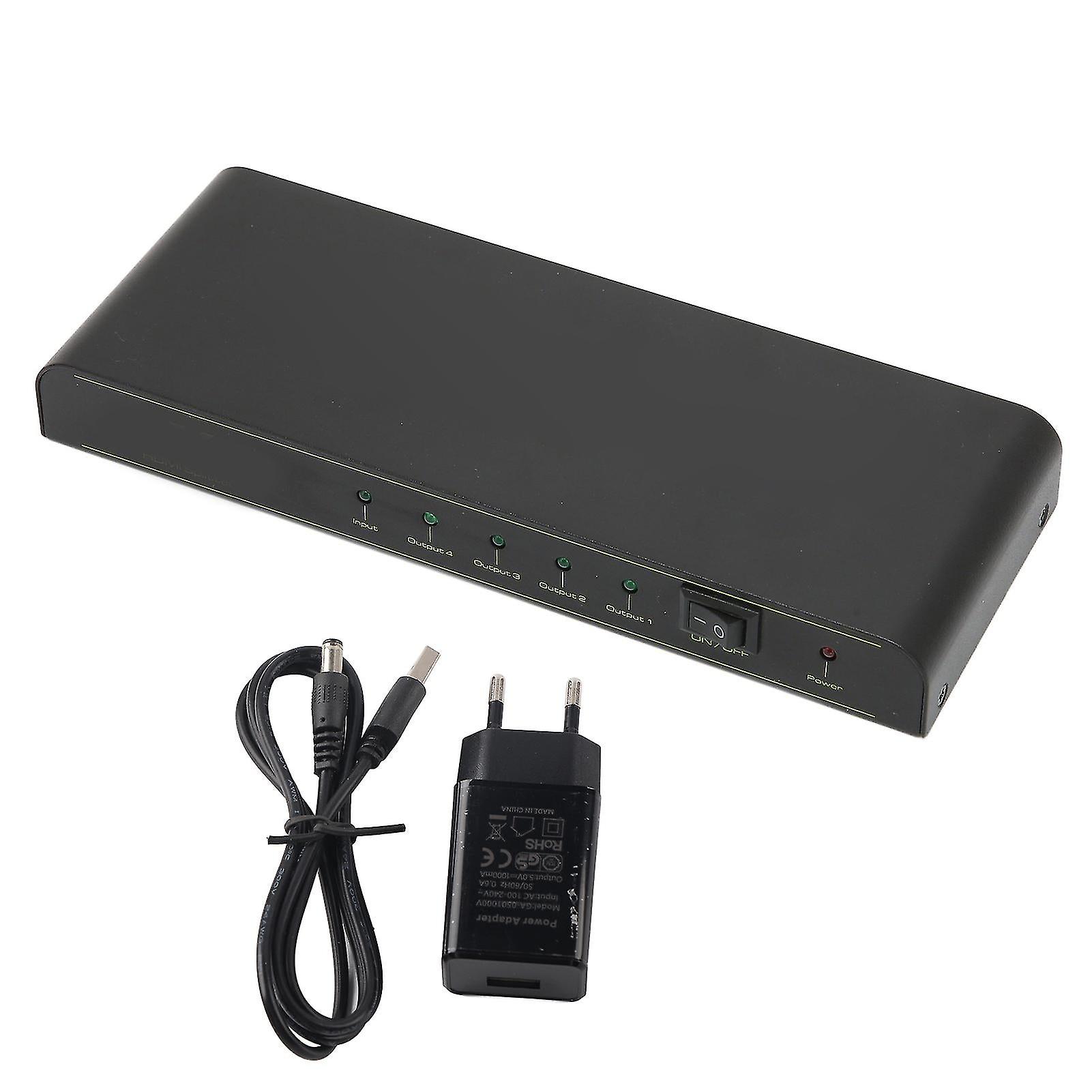 Vk104c Hd Multimedia Interface 1x4 Splitter Support 3d Video 1.4 4k 1 In 4 Out Splitter For Hdcp 1.2 100240veu Plug