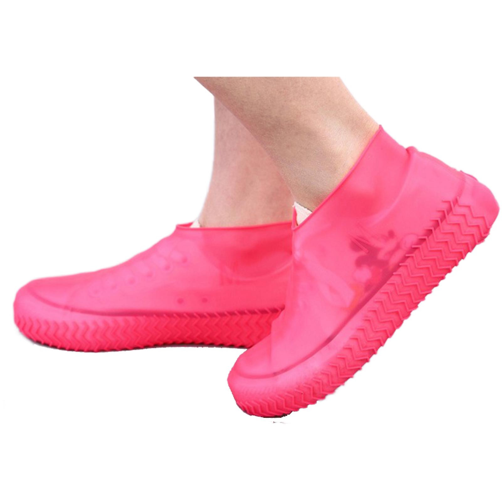 Reusable Waterproof Shoe Cover Non-slip Elastic Silicone Overshoe Protector Portable Rain-proof Cover For Sizes Of 26-46 New