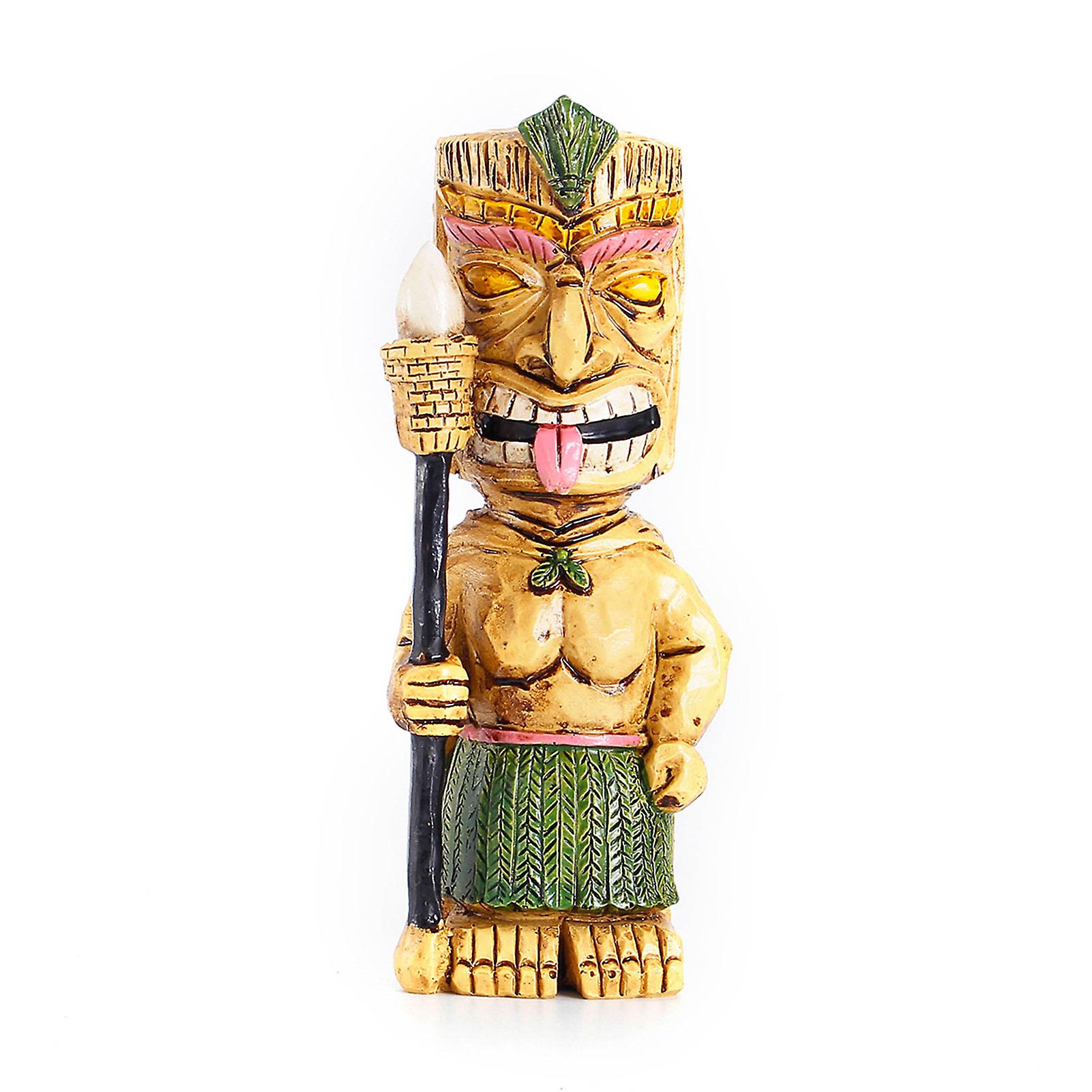 Tiki Model Sculpture Statue Creative Craft Tabletop Statue For Living Room Bedroom Decor