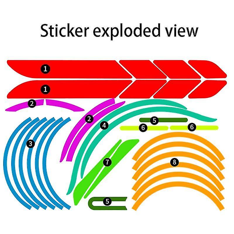 1 Set Stickers Scooter Set Stickers For Kickscooter Foldable Stickers