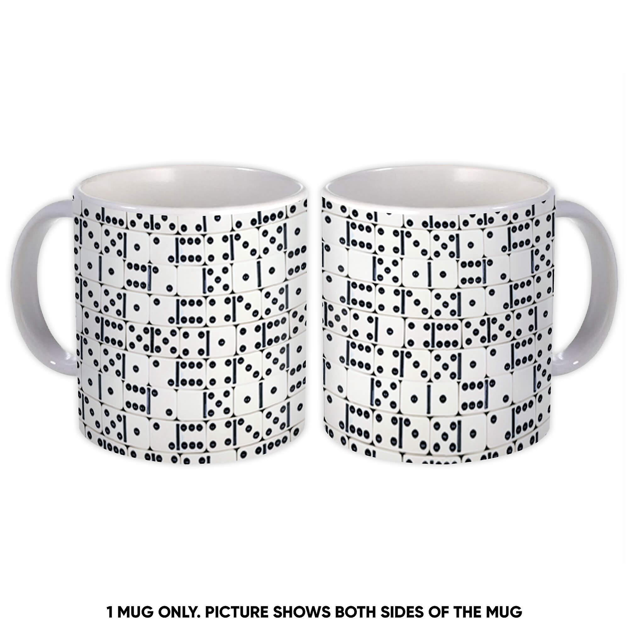 Gift Mug: Dominoes Dice Pattern For