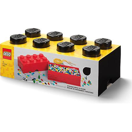LEGO 5006912 8 螺柱储物积木 - 黑色