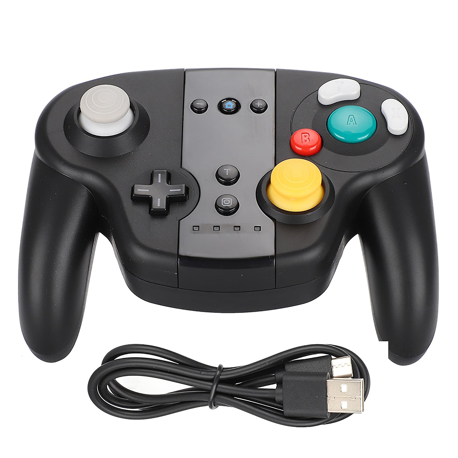 Wireless Bluetooth Game Controller NFC Motion Sensor Dual Motor Gamepad Grip for Switch(Blackcolor box )