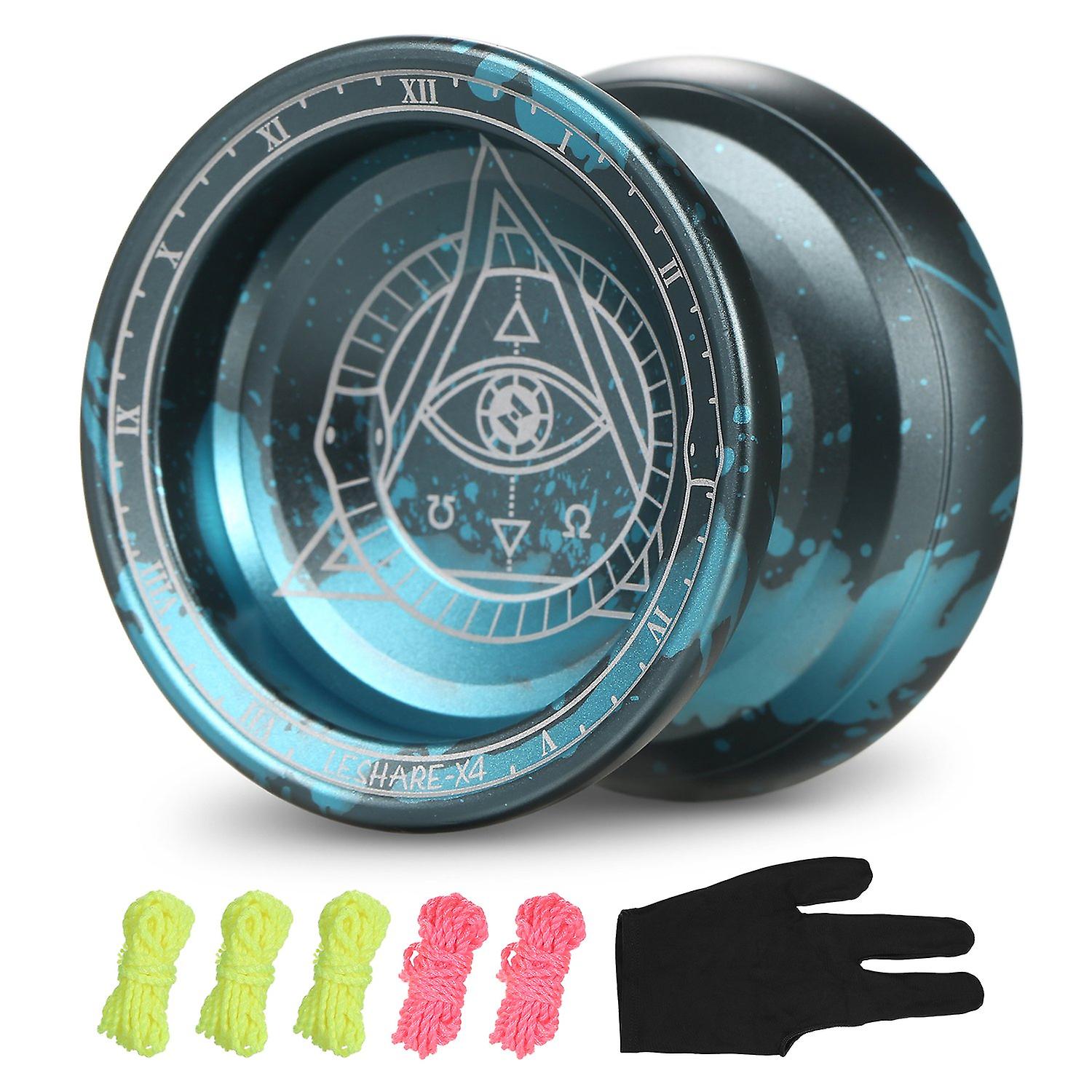 Professional Yoyo Competitive Aluminum Yoyo Ball Yo Yo Gift with Strings and Glove