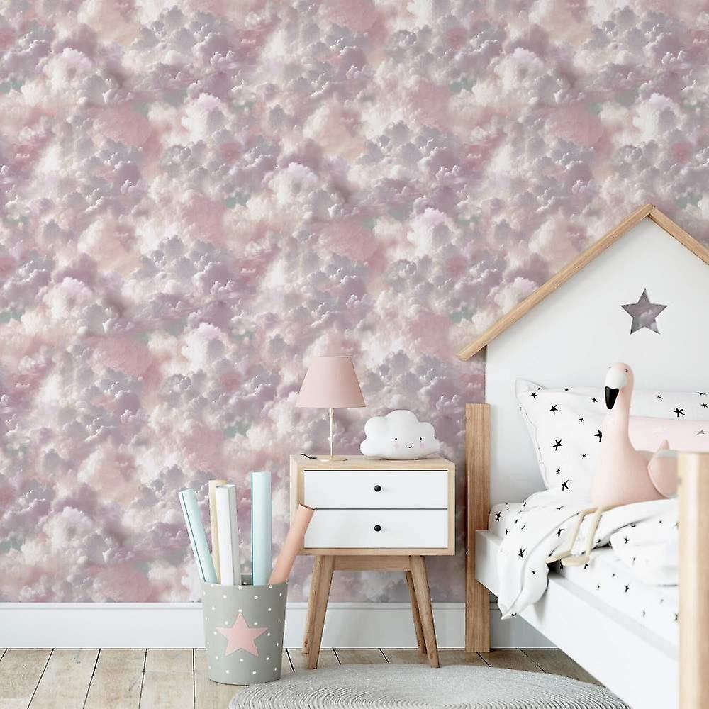Arthouse Vanilla Skies Pink Wallpaper