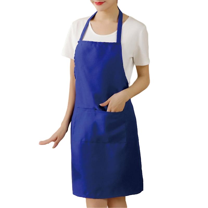 Unisex forkle Langvarig arbeidsforkle med lommer Justerbare stropper Matlagingsforkle for grillrestaura