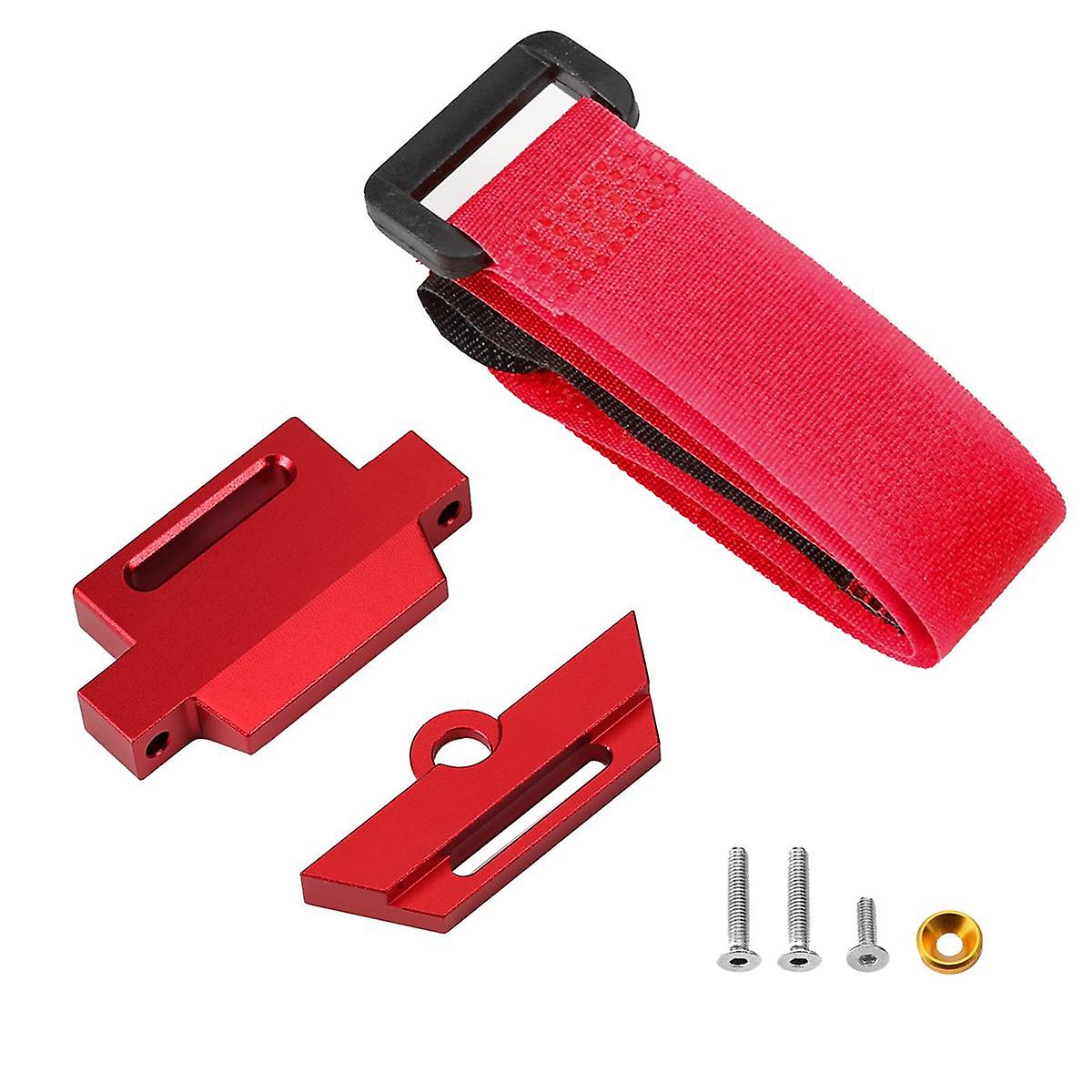 Metal Battery Holder Mount Hold Down for 1/10 Slash 2WD Chassis Upgrade Parts Red