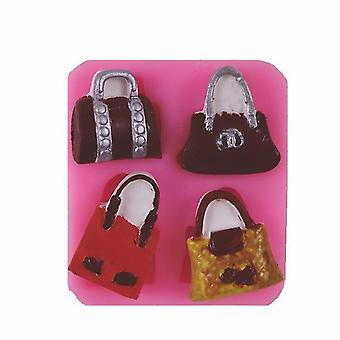 Cake Pans Molds 4-hole Hand Bag Shape Silicone Mold 1pc Fruugo QA