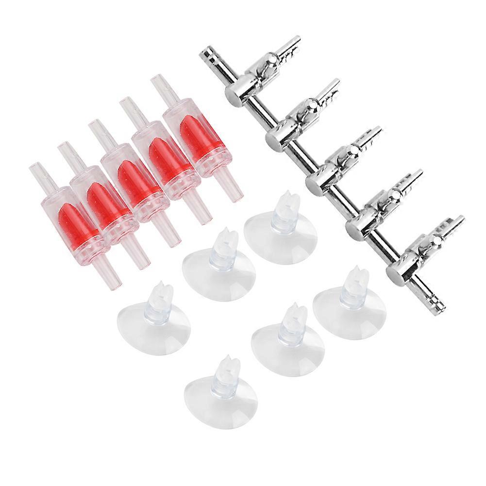 Aquarium Regulating Valve Fish Tanks Check Valve Suction Cup Air Pump Accessories Set