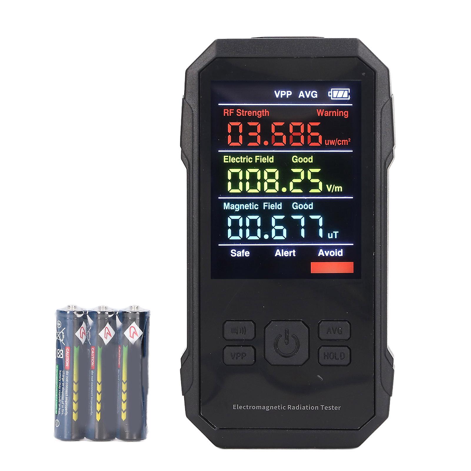 Radiation Detector Electromagnetic Radiation Tester with Battery Portable High Frequency Digital Radiation Detector for Home Factory