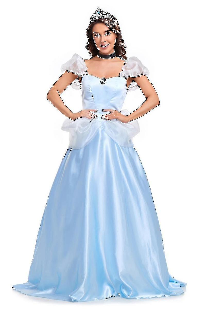 thumbnail image 2 of FeiKong Nuevo disfraz de princesa Cenicienta para adultos de Halloween, disfraz de discoteca Dsstage, disfraz de actuación, 2 of 5