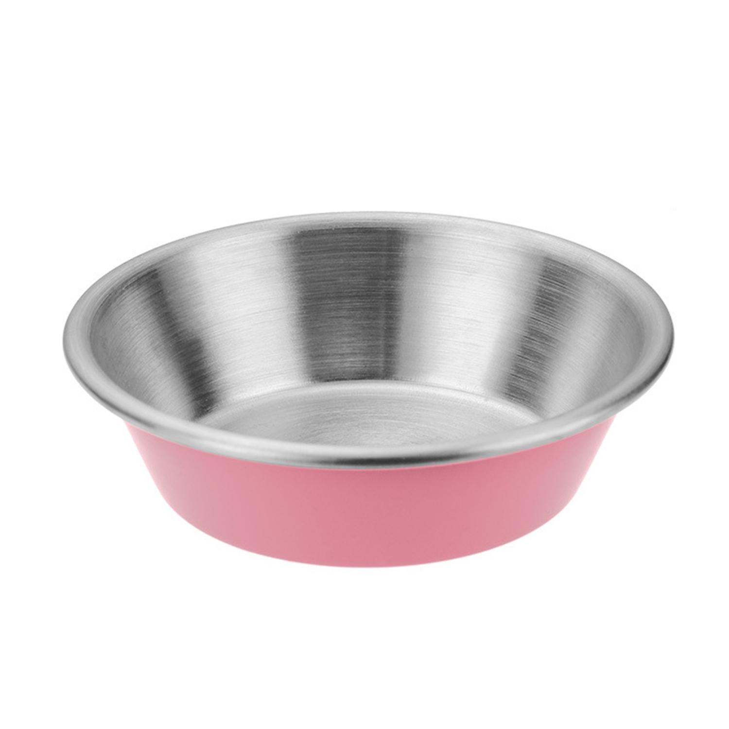 Sauce Dipping Bowl Large Capacity Rust-proof Stainless Steel Round Vinegar Soy Sauce Container