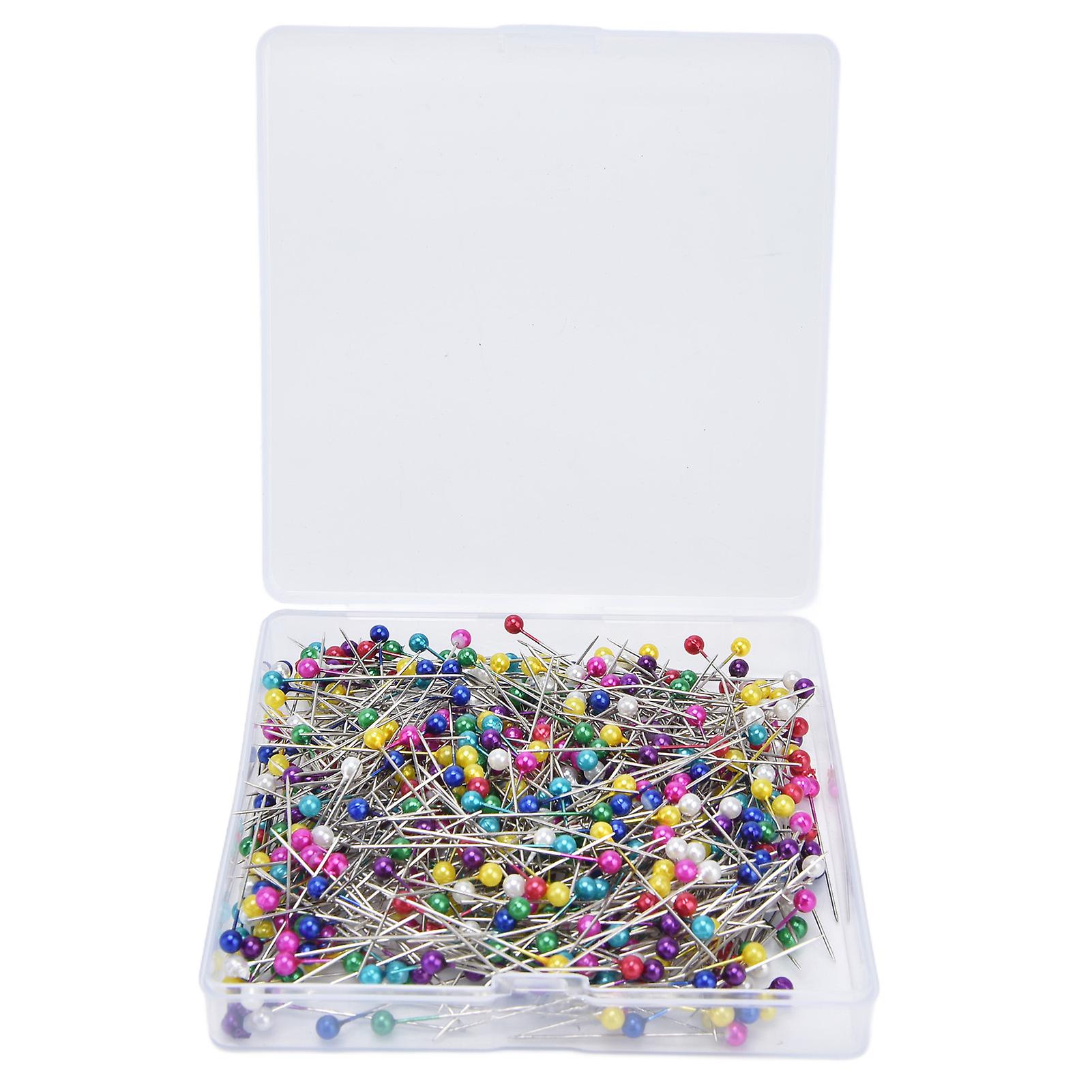 600pcs 38mm Long Sewing Pins, Different Colors, Wide Application, Durable Straight Pins for Crafts and Clothing