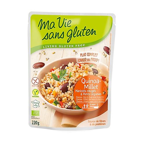 Quinoa-Millet, Red beans and organic vegetables 220 g