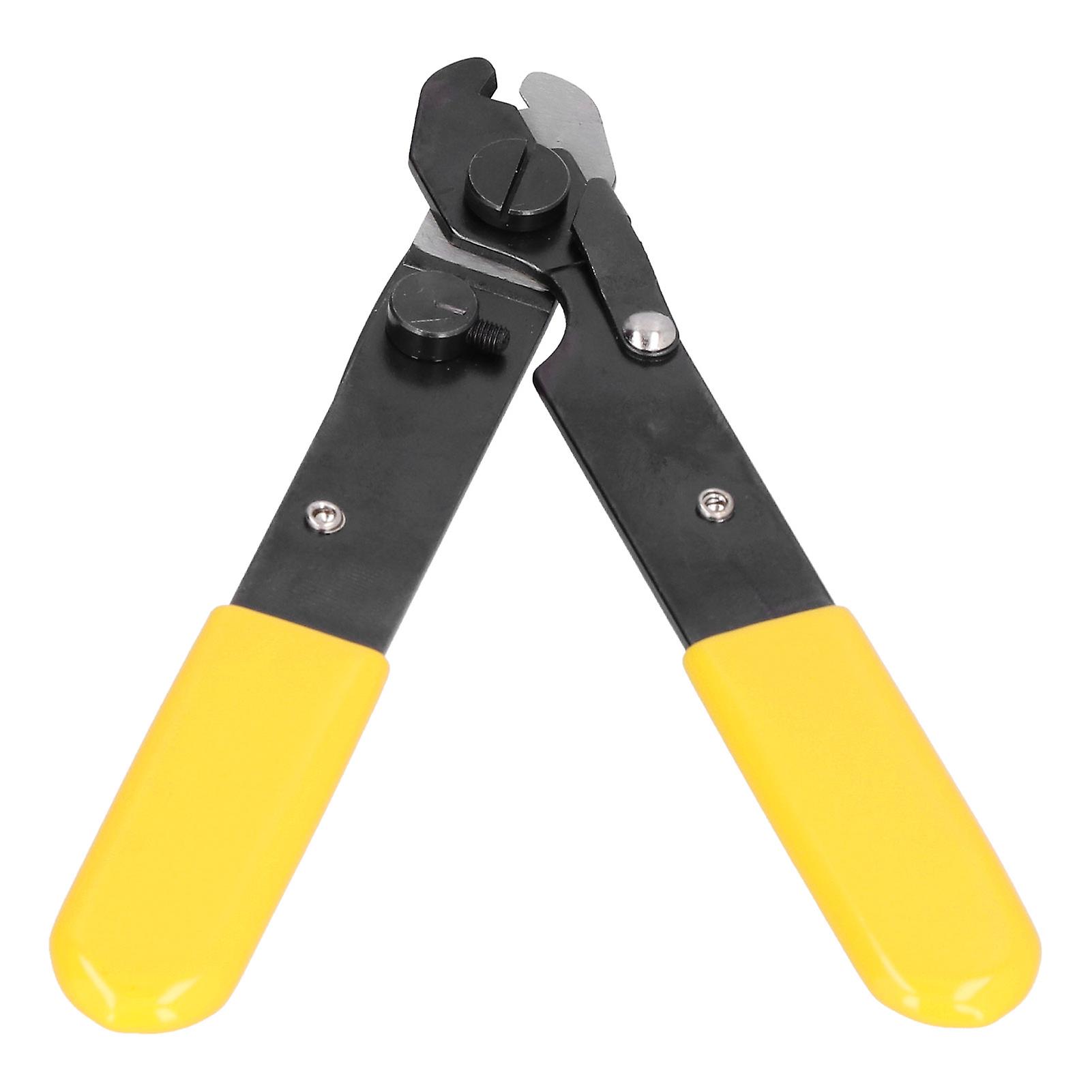 Qukaim Single Hole Fiber Optic Stripper Single Hole Fiber Optic Stripper, 5.25in High Carbon Steel Cable Stripper Hand Tool, Single Hole Cable