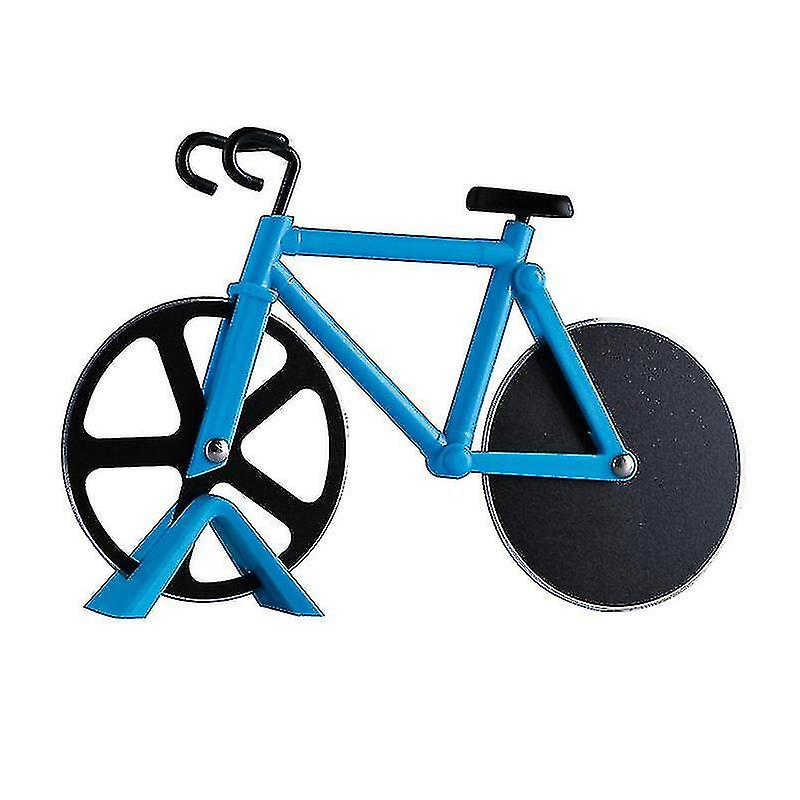 Bicycle Pizza Cutter 100% Food Grade Non-stick Stainless Steel Double Pizza Cutter Professional Design