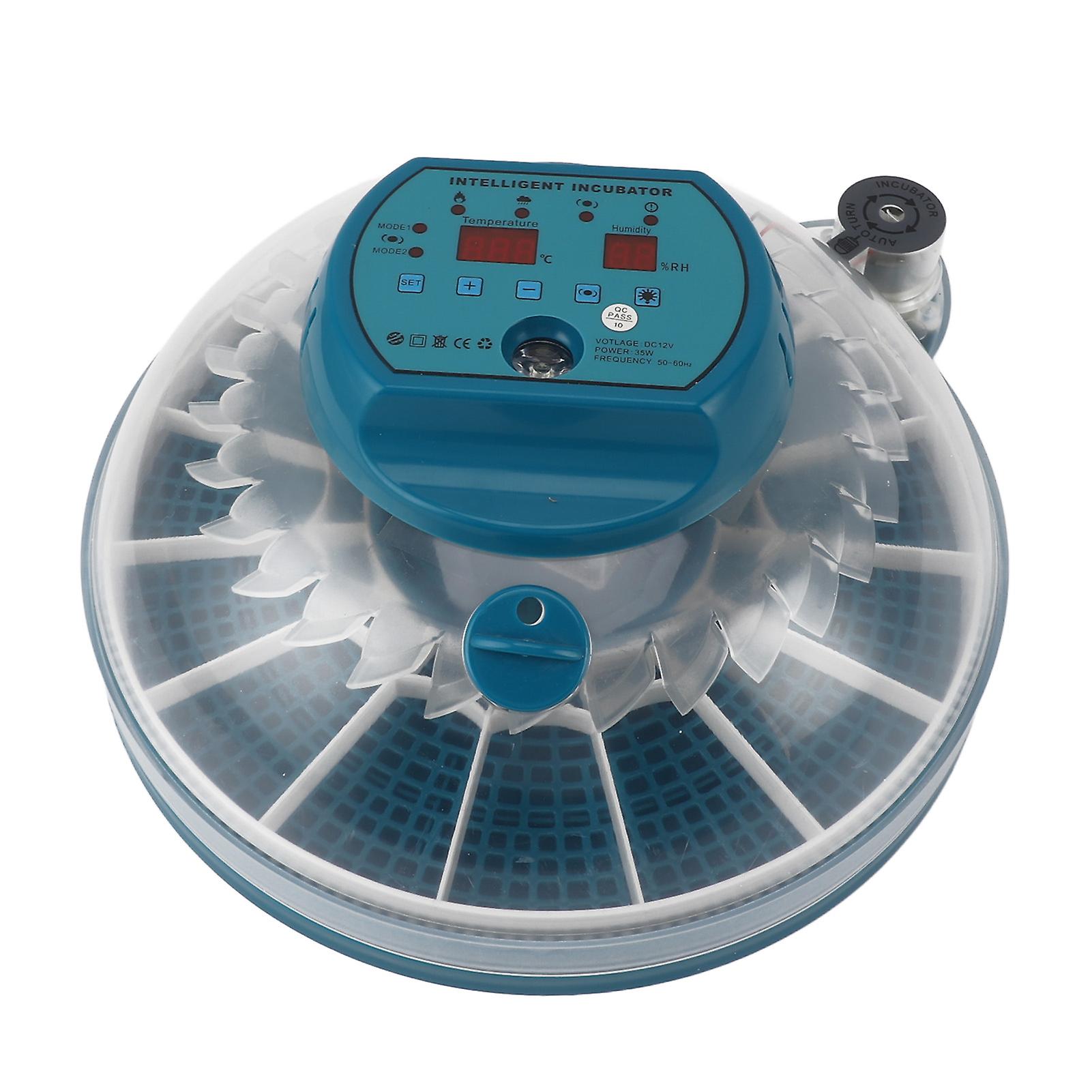 15 Egg Incubator Constant Temperature Control Automatic Hatching Egg Turner Incubator for Chicken Quail Duck Eggs US Plug 100 to 240V Dual Power