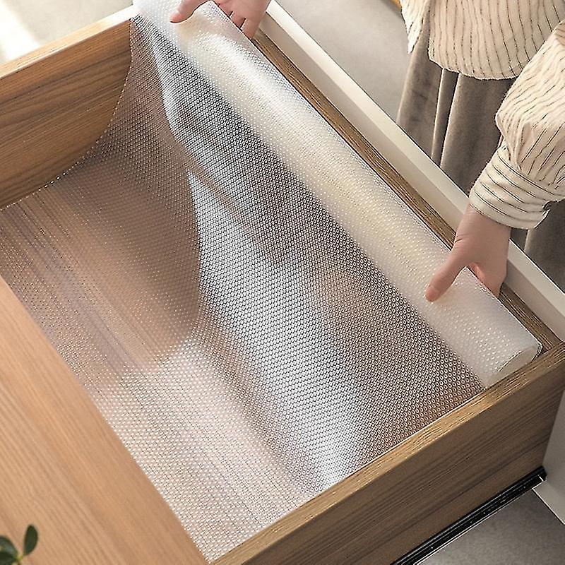 Shelf Liners Drawer Liners Cabinet Liners Non-Adhesive Non-Slip EVA Clear Mats for Refrigerator Draw