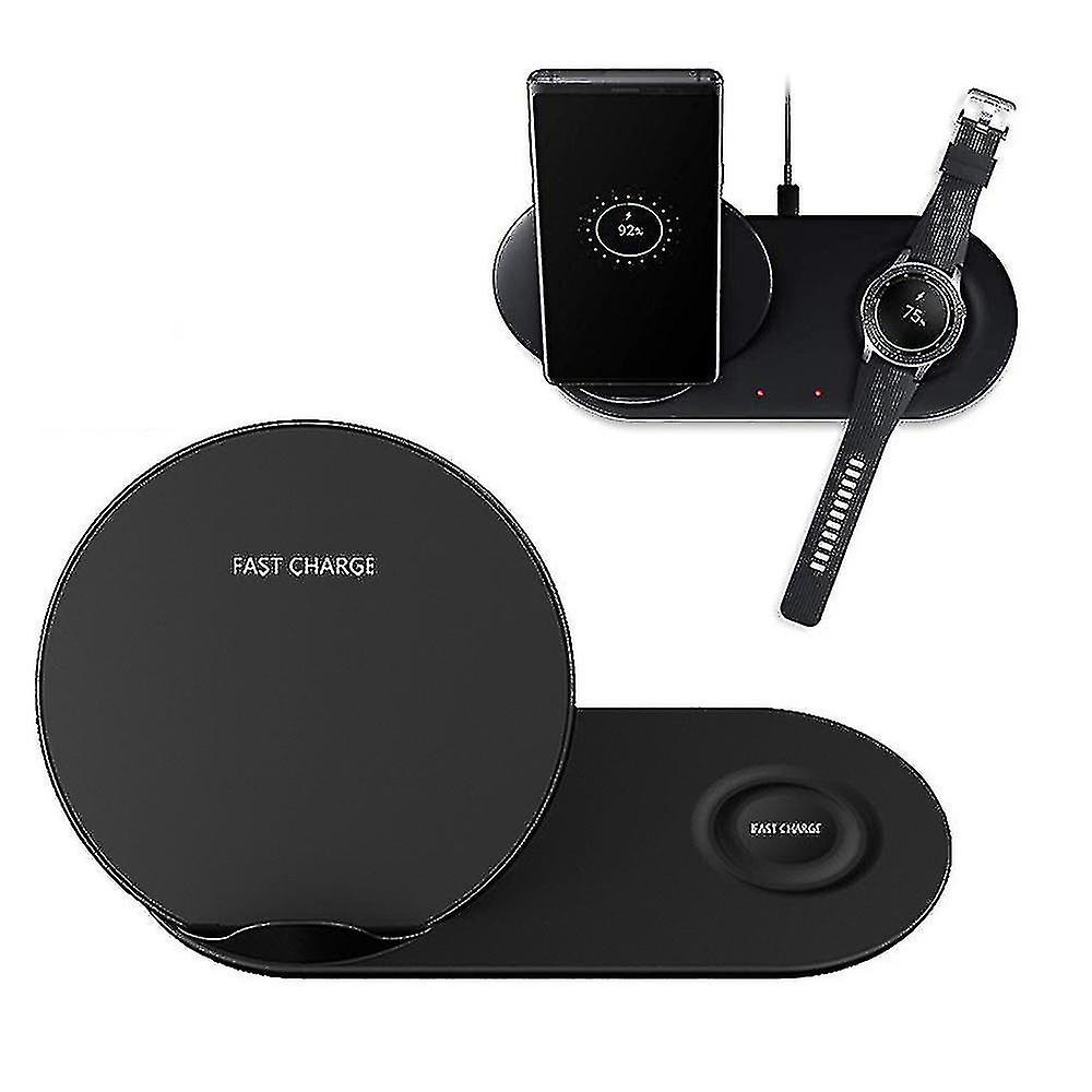 For Samsung Fast Qi Wireless Charger Pad Duo Galaxy Note S9 Gear