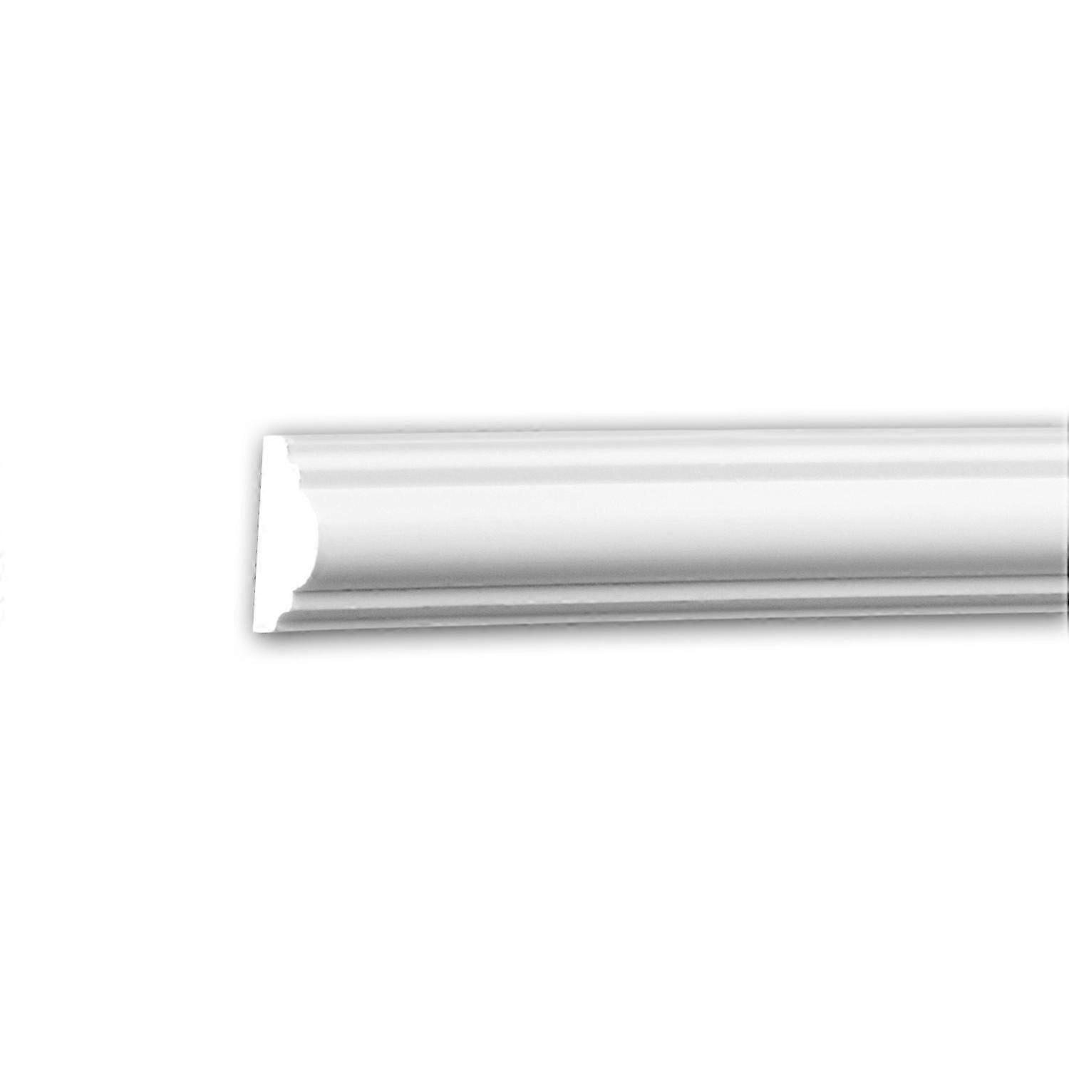 e-Delux GmbH 1 x Cimaise 151322F Profhome blanc Polyuréthane prétraité léger, solide, indéformable