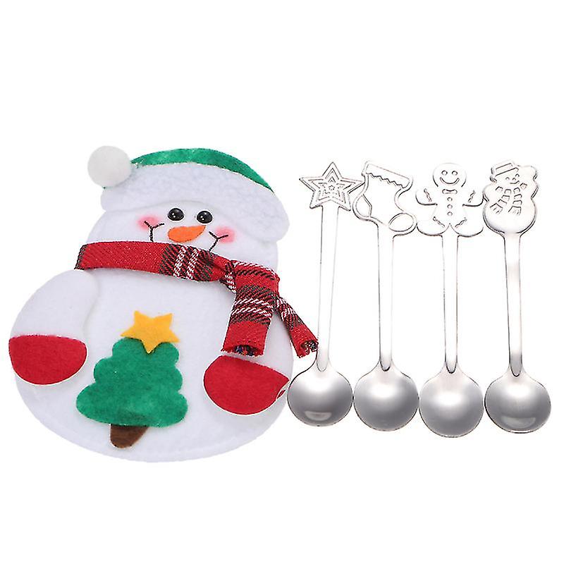 5pcs Christmas Coffee Spoons