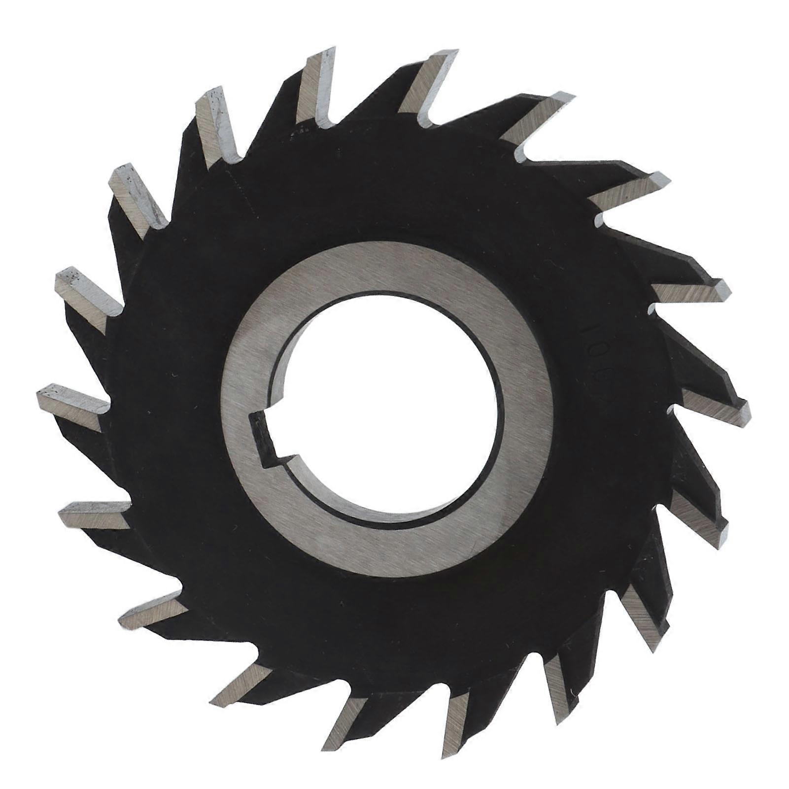 18 Teeth Milling Cutter High Speed Steel Face Mill Disc For Plane Processing 100mm Diameter