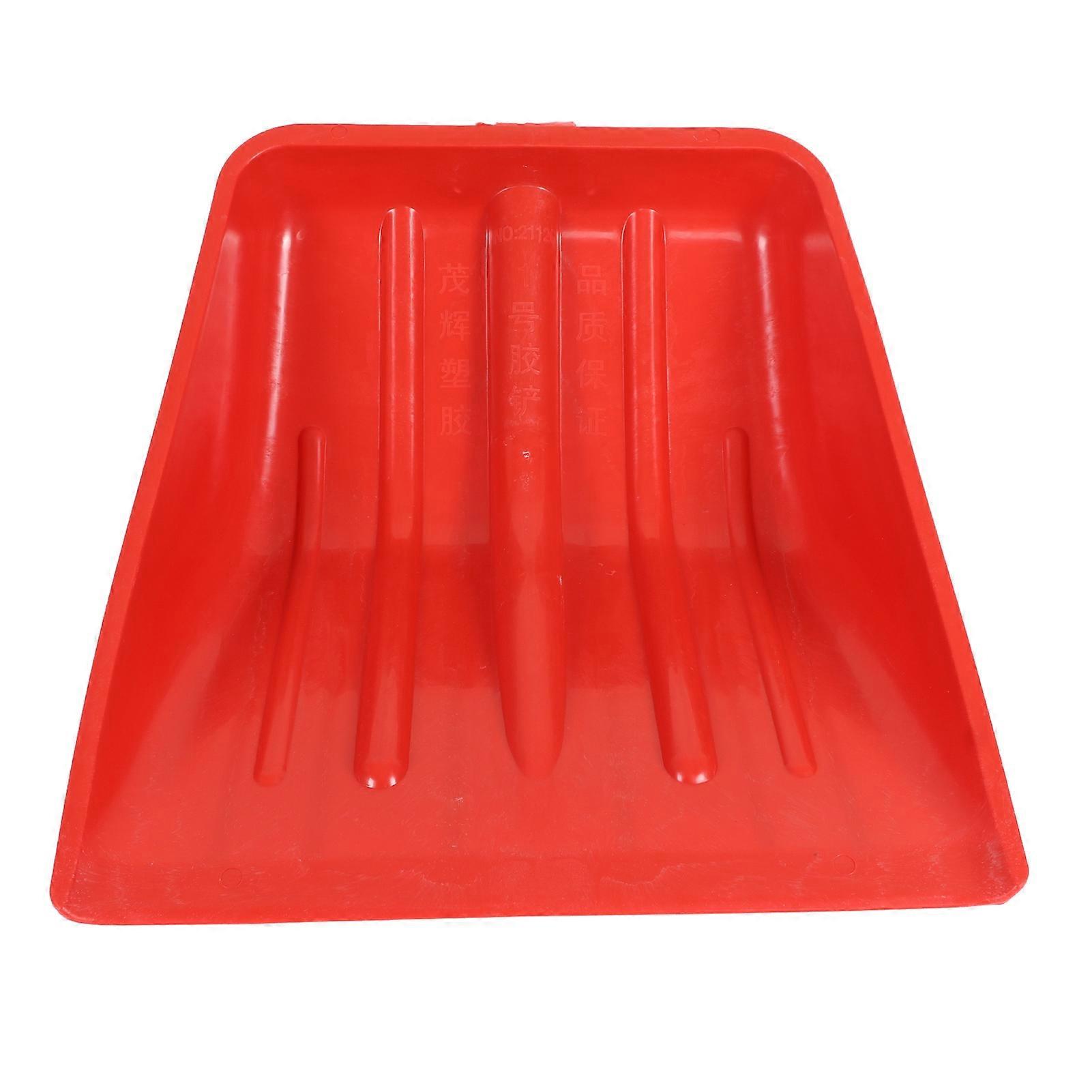 مجرفة الثلج الأحمر سميكة PP البلاستيك ارتداء مقاومة صعبة الاطفال مجرفة آمنة للحديقة 48 × 44cm / 18.9 X 17.3in