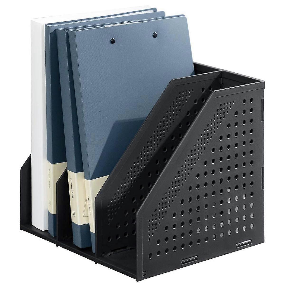 Cargador plegable Portaarchivos, 3 compartimentos verticales