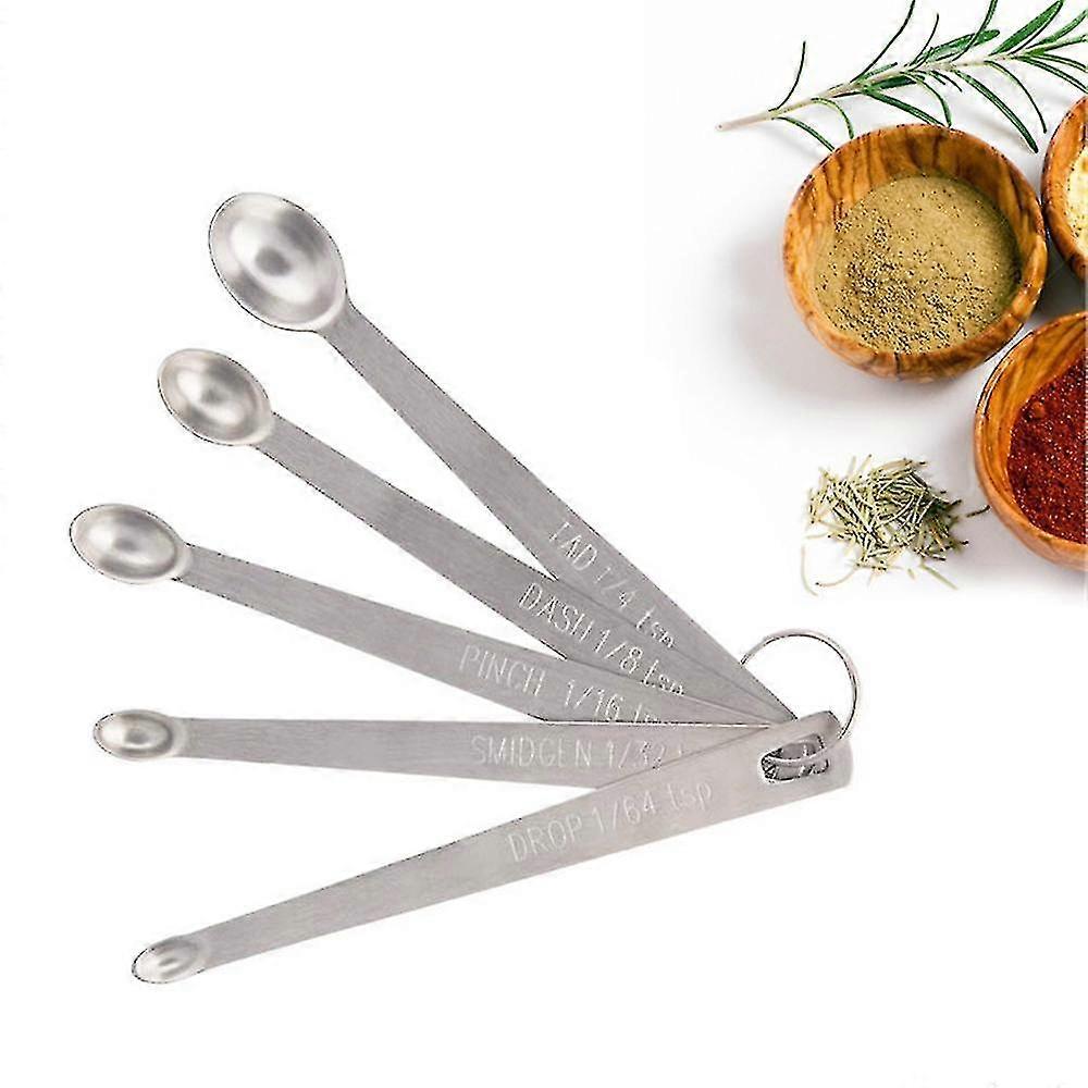 5pcs Stainless Steel Mini Measuring Spoons Baking Tools