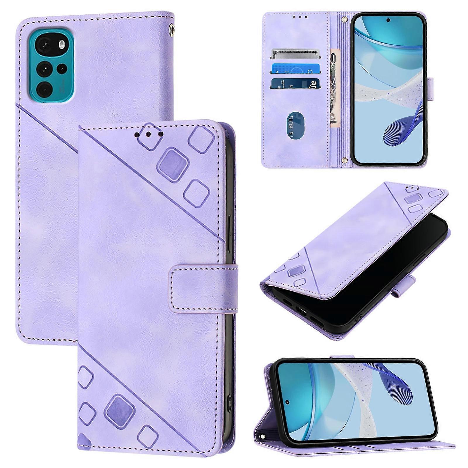 Embossed PU Case For Motorola Moto G22 / E22s / E32 India