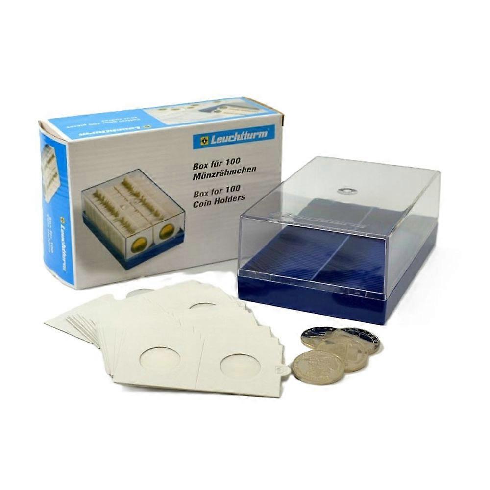 Leuchtturm High Quality and Durable Coin Holder Storage Box with See-Through Lid