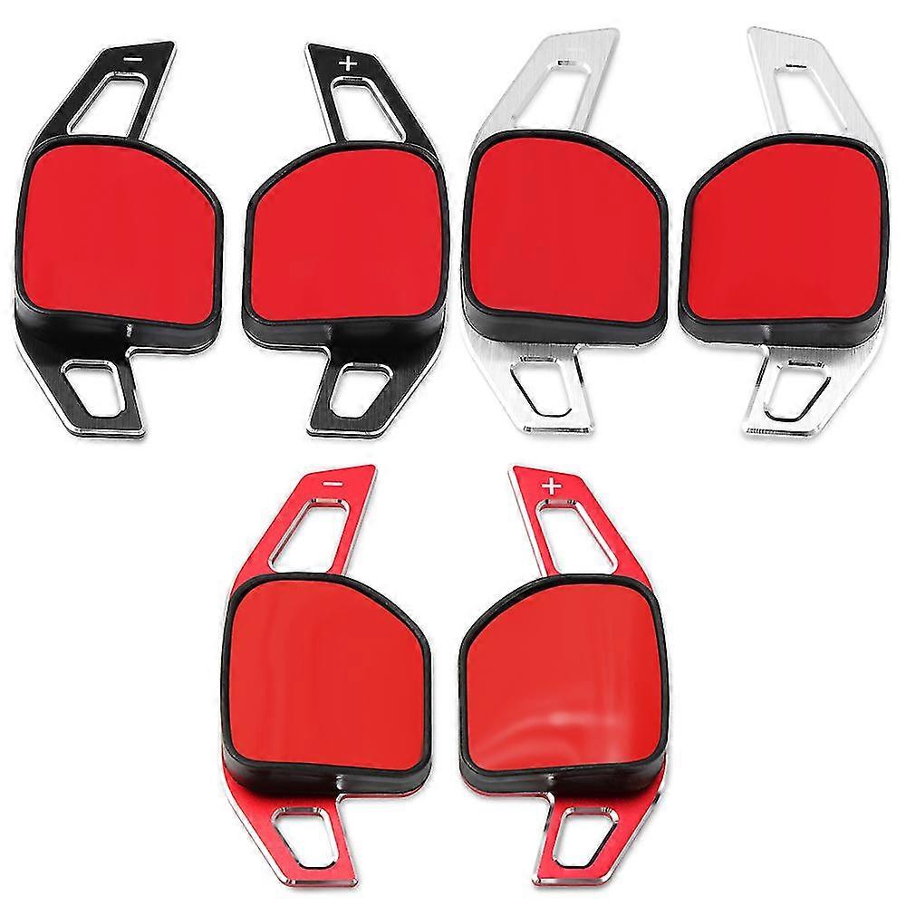 Paddle Shift In Alluminio Per Volante – Estensioni Cambio Rosso Carbon Look Per Seat Ibiza 6F, Arona E Ateca