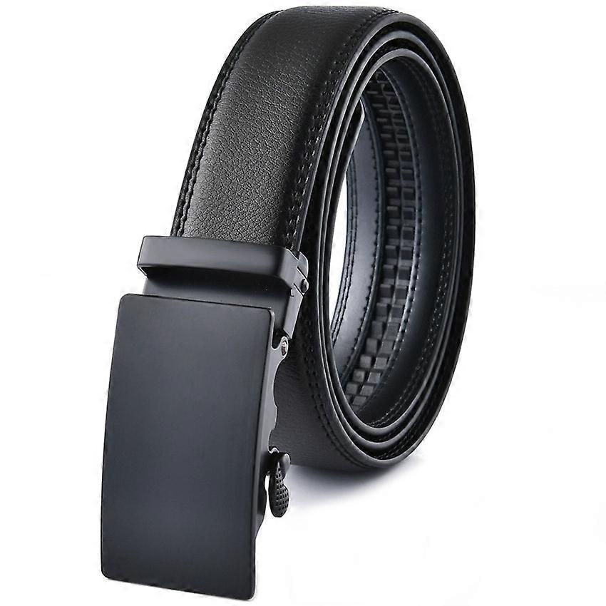 Herren Ledergürtel Automatische Ratschenschnalle Slide Gürtel für Kleid Casual Trim zu passen