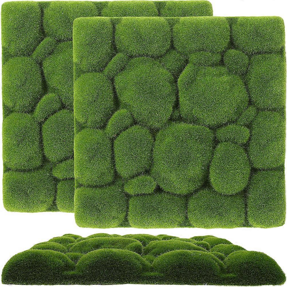 3pcs Simulation Moss Foams Board Green Plants Wall Decoration Diy Wall Background