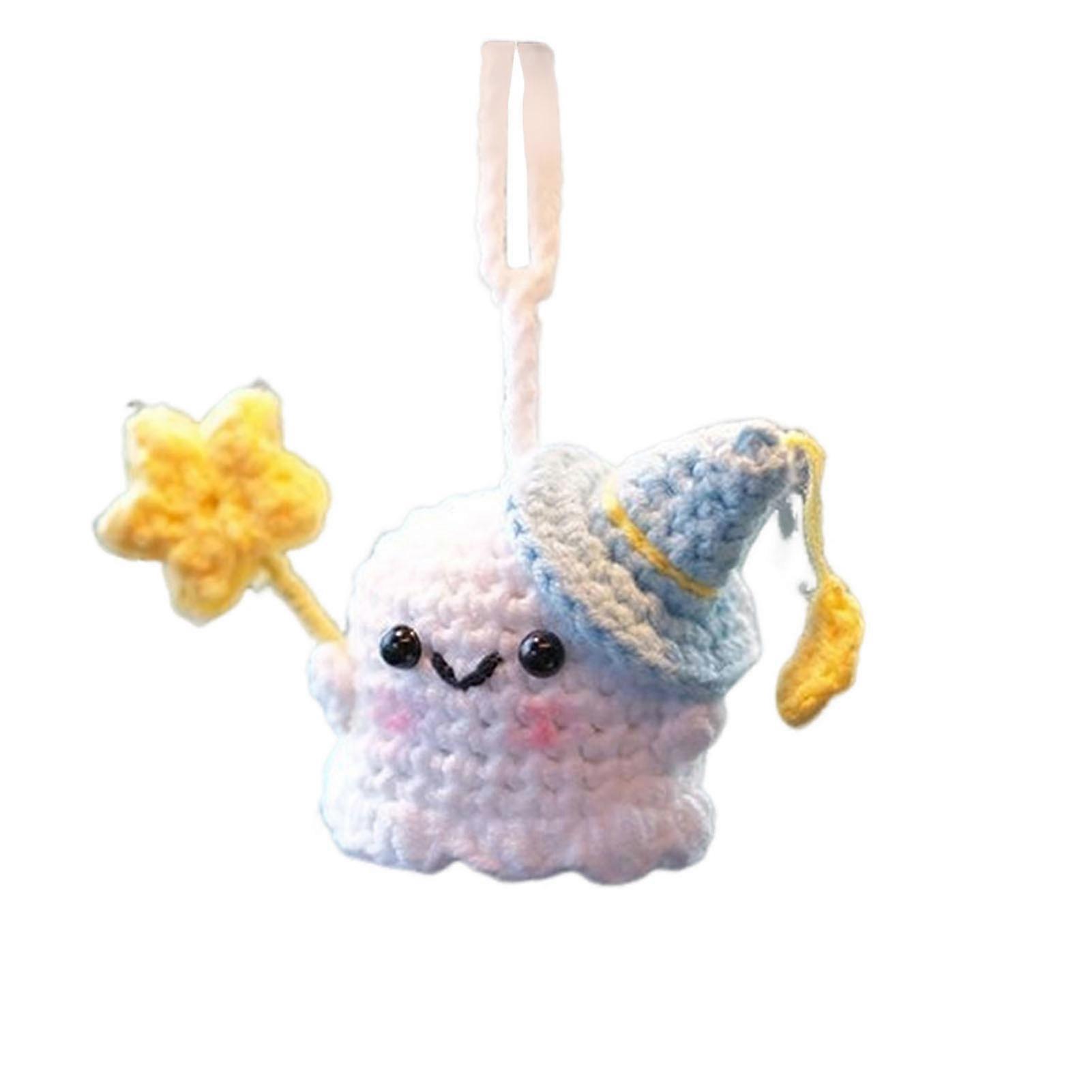 Mini Ghost Pendant Car Interior Hanging Ornament with Lanyard Easy to Hang Rearview Mirror Hanging Accessories Decor Car Charm