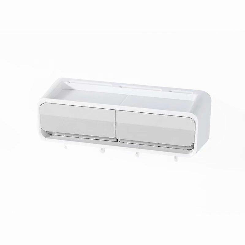 Kitchen wall-mounted perforation-free knife holder rack (light gray)